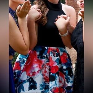 B.Darlin short high neck dress. Open back but didn’t have a photo of it.